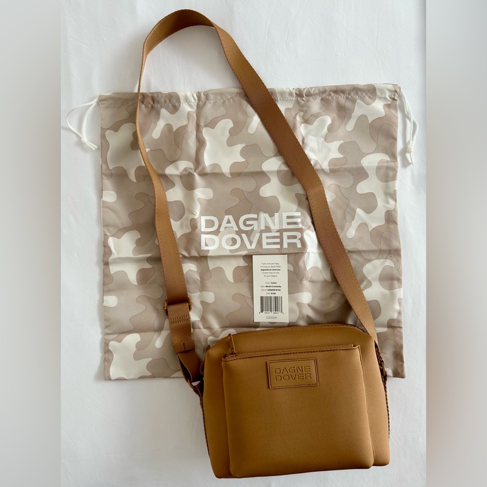 Dagne Dover Micah Neoprene Crossbody - Camel